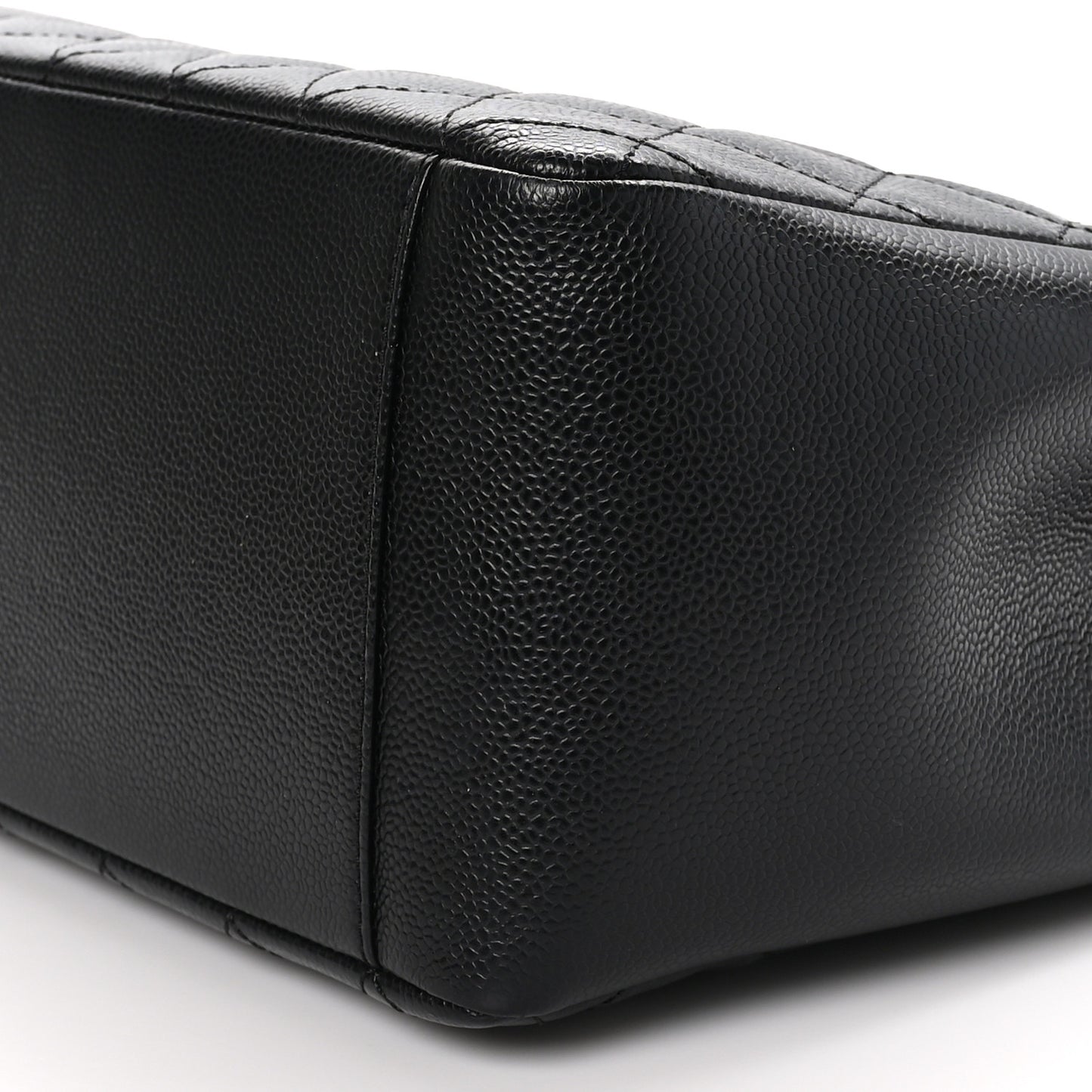 Caviar Quilted Grand Shopping Tote GST Black