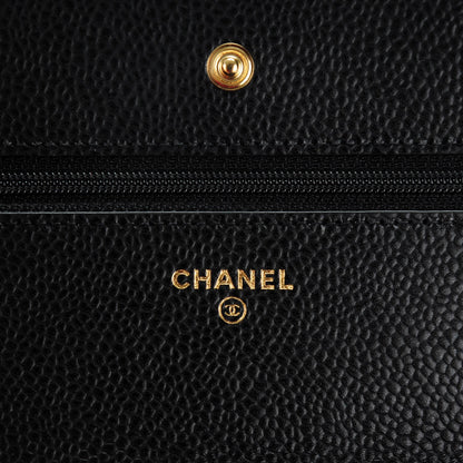 Chanel Caviar Quilted Wallet On Chain WOC Black 5 of 8