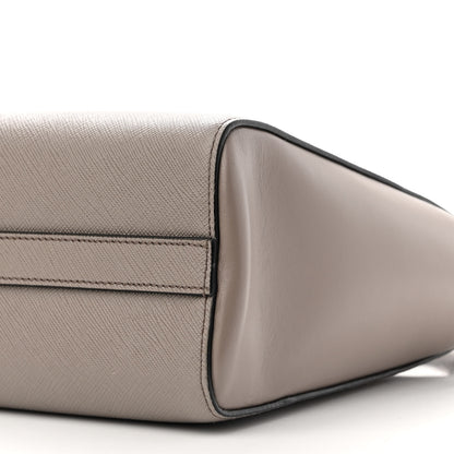 Prada Saffiano Soft Calfskin Small Zippered Tote Argilla 11 of 11