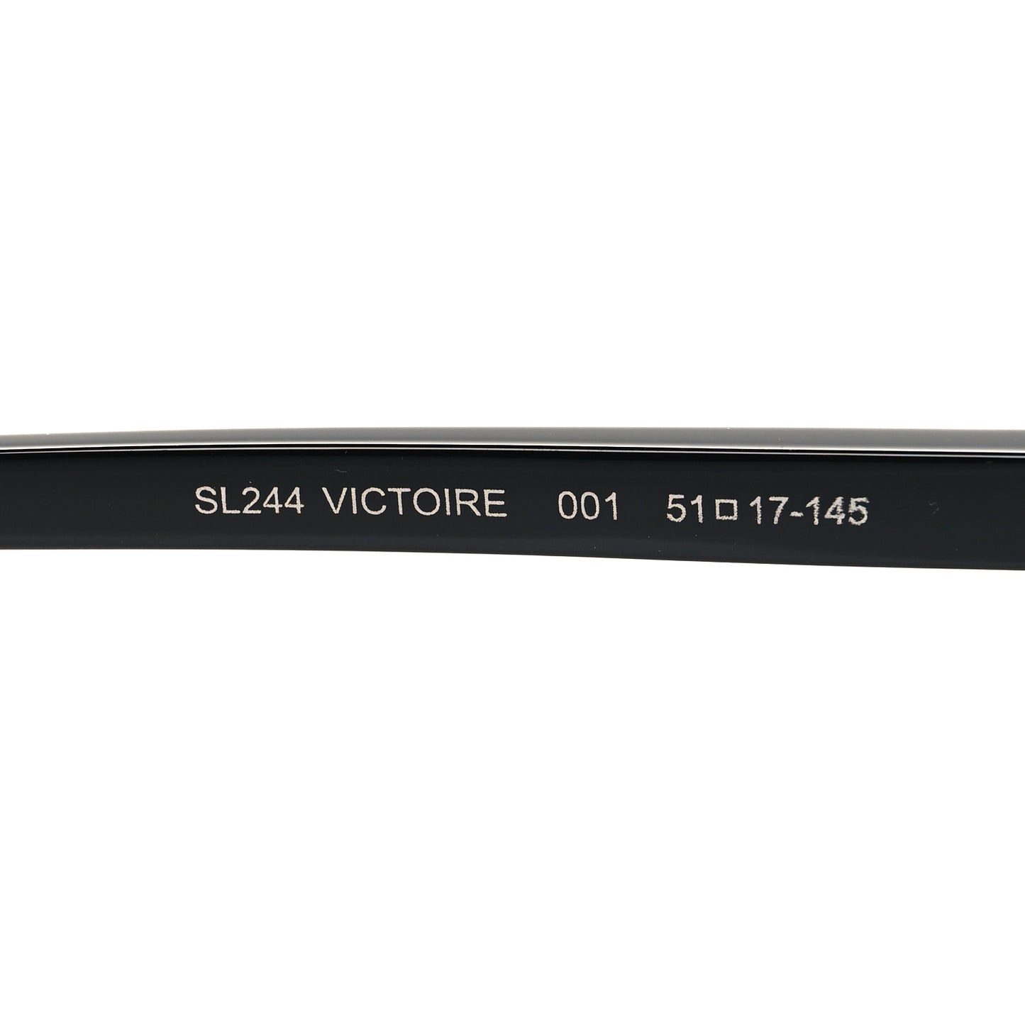 Acetate SL244 Victoire Cat Eye Sunglasses Black
