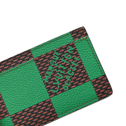 Louis Vuitton Damier Pop Porte Cartes Simple Card Holder Green 7 of 8