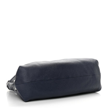 Salvatore Ferragamo Calfskin Fanisa Gancini Hobo Oxford Blue 4 of 10