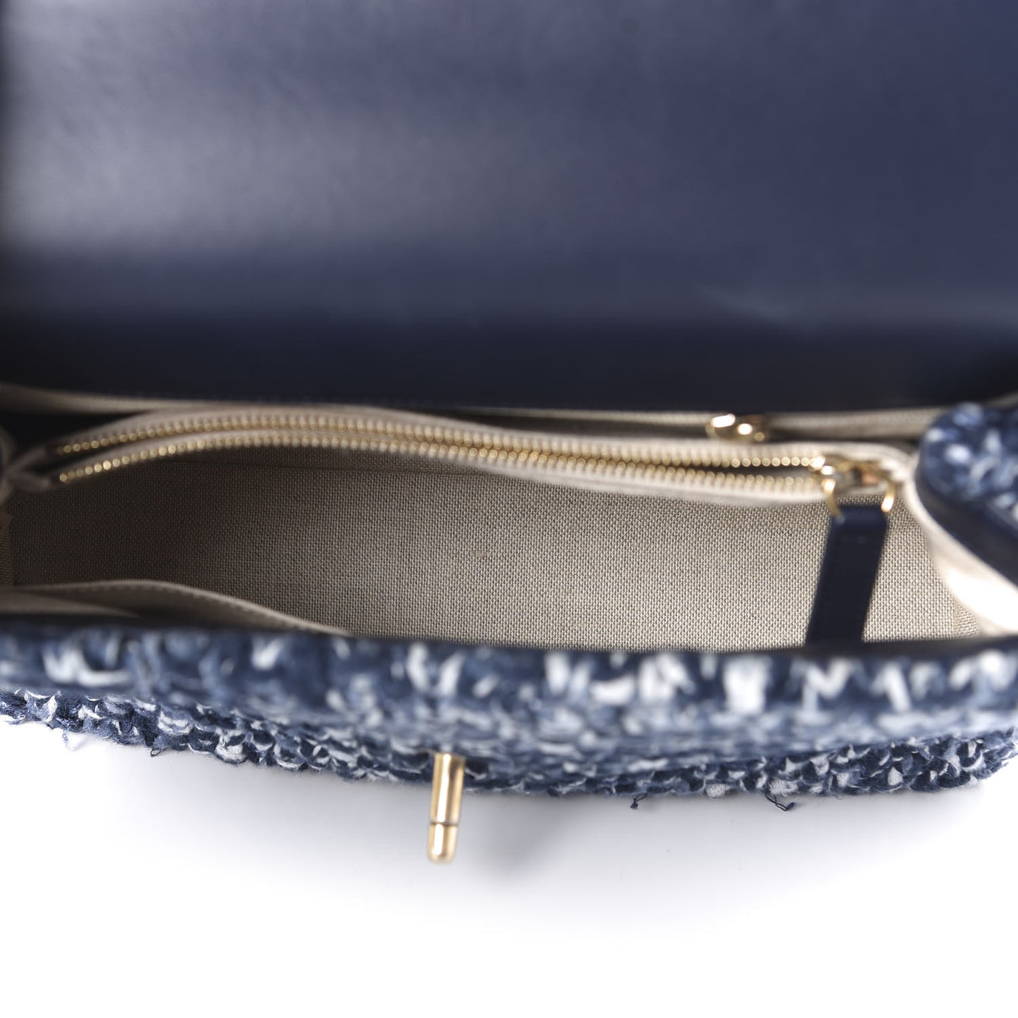 Crochet Small Coco Handle Flap Blue