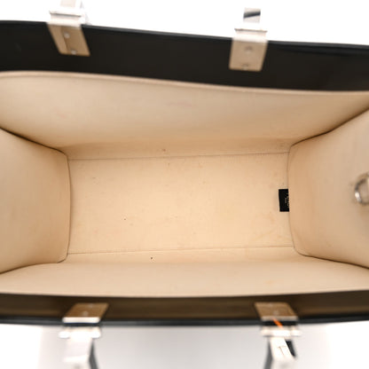 Fendi Patent Plexiglass Medium Fendi Sunshine Shopper Tote Black Ice White 5 of 9