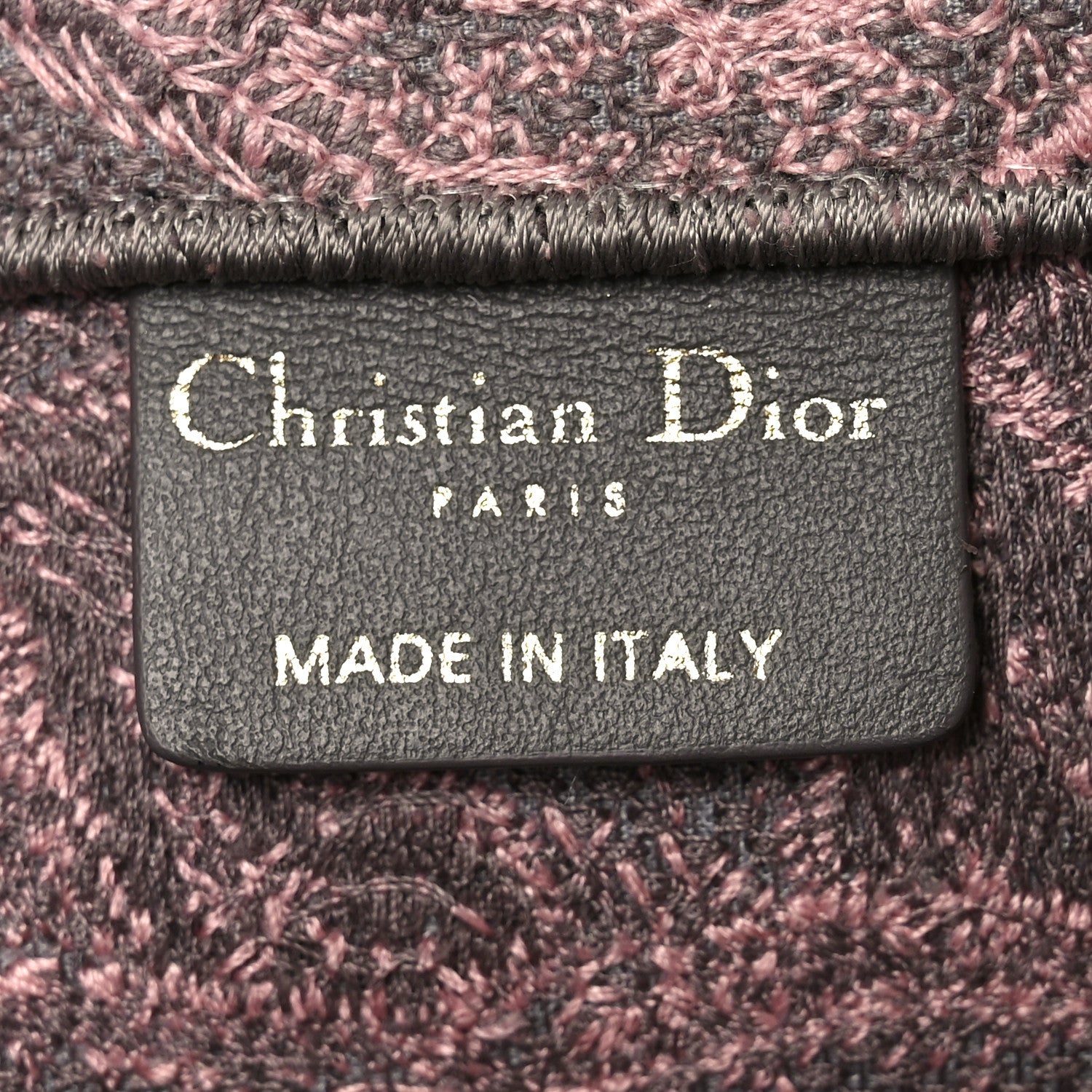 Christian Dior Canvas Embroidered Medium Dioriviera Toile De Jouy Book Tote Pink Grey 6 of 10