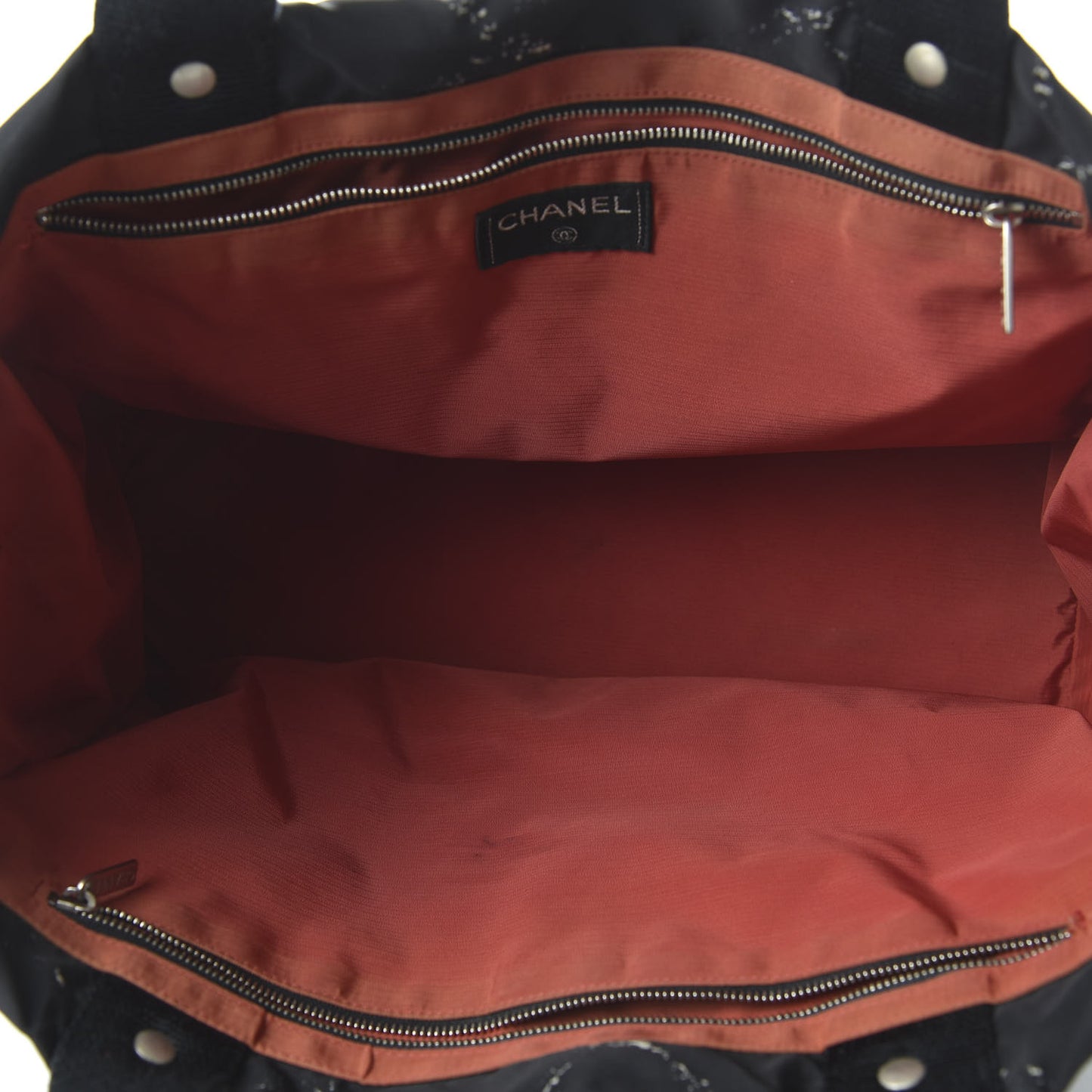 Nylon Travel Duffel Bag Black