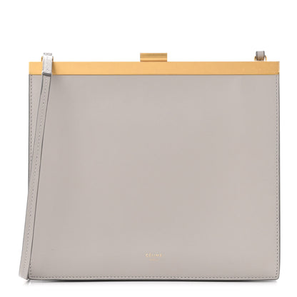 Celine Smooth Calfskin Mini Clasp Bag Light Grey 1 of 11
