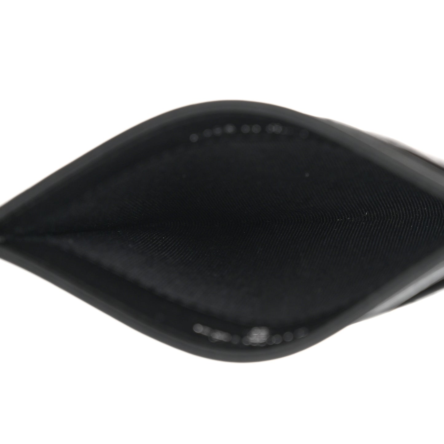 Lambskin Chevron Quilted Card Holder So Black