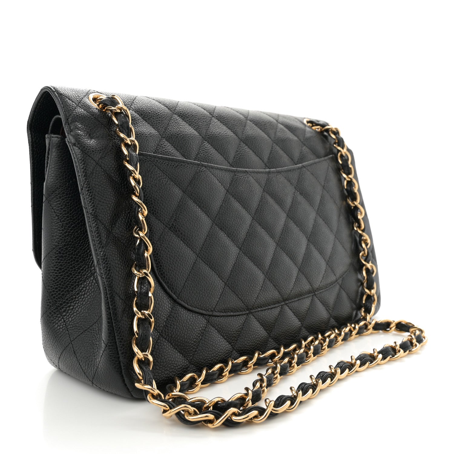 Chanel Caviar Quilted Jumbo Double Flap Black 3 of 11
