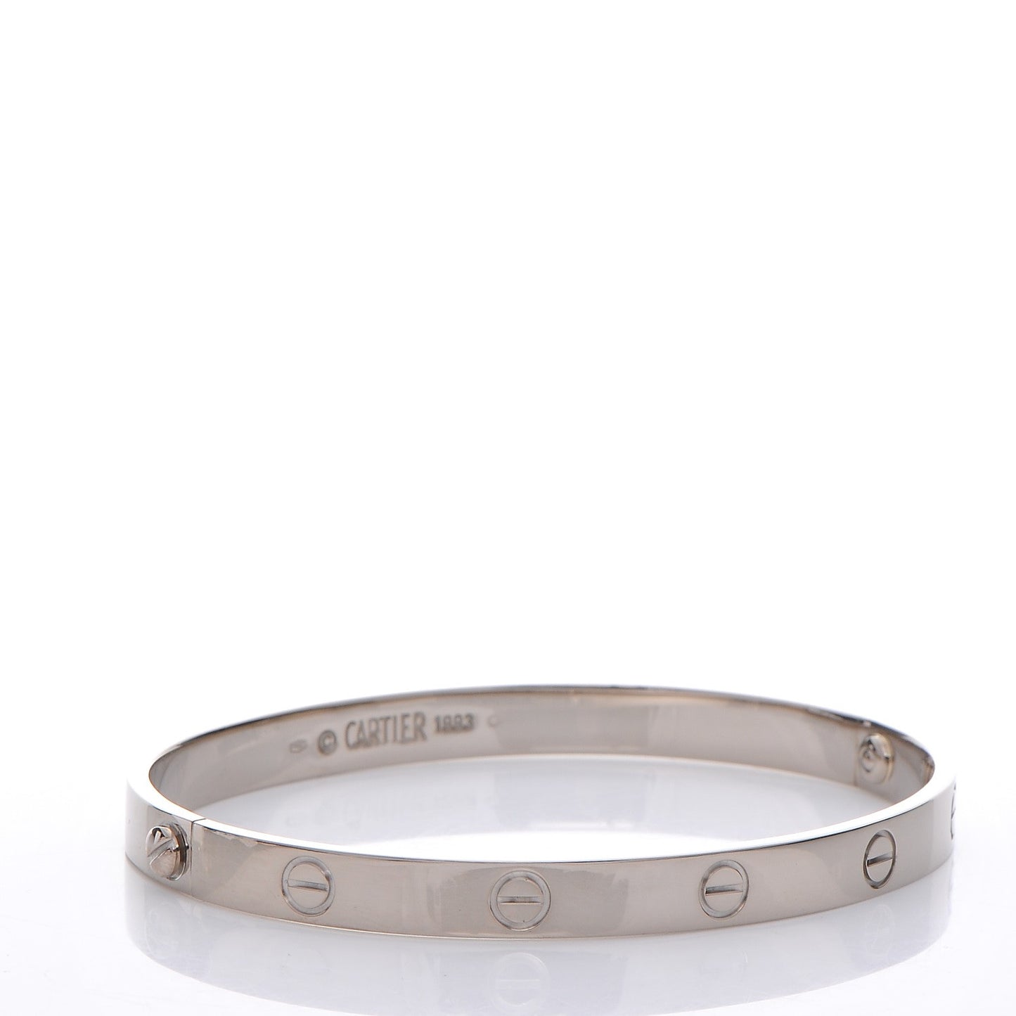 18K White Gold LOVE Bracelet 19