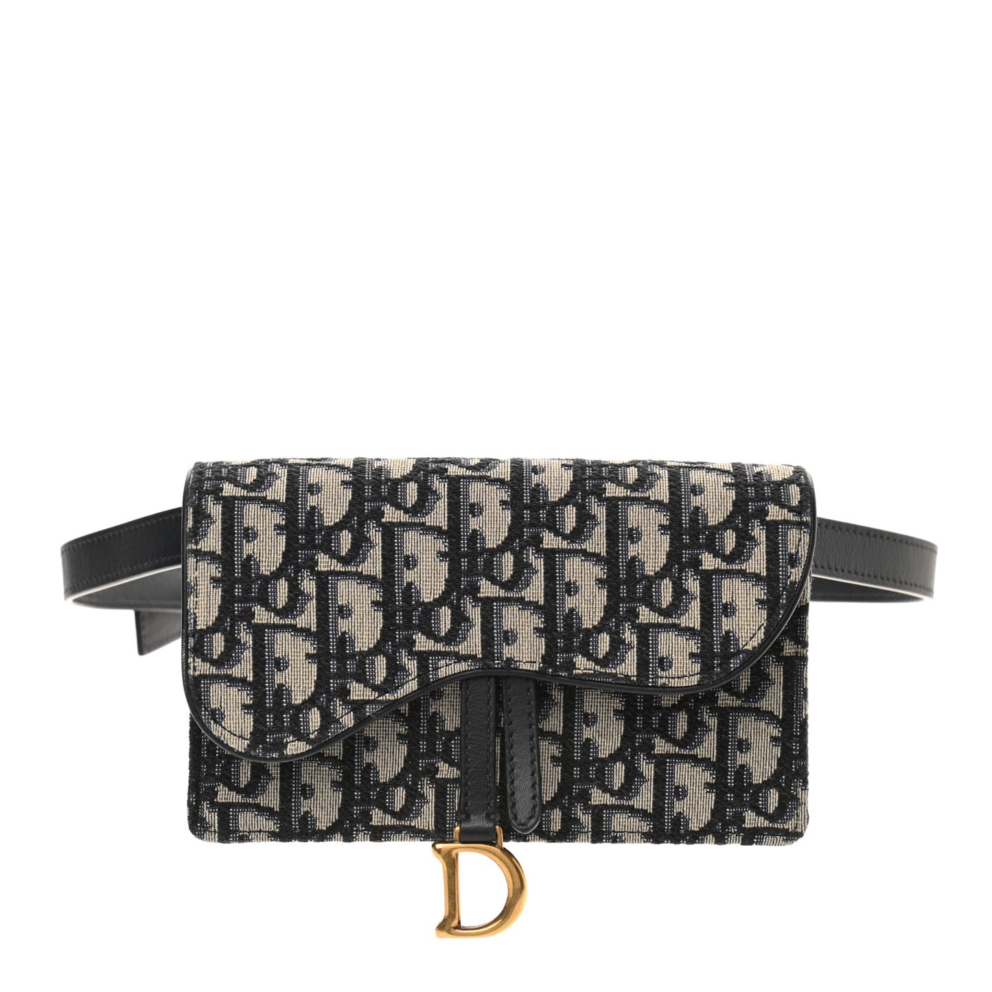 Oblique Saddle Belt Bag Blue