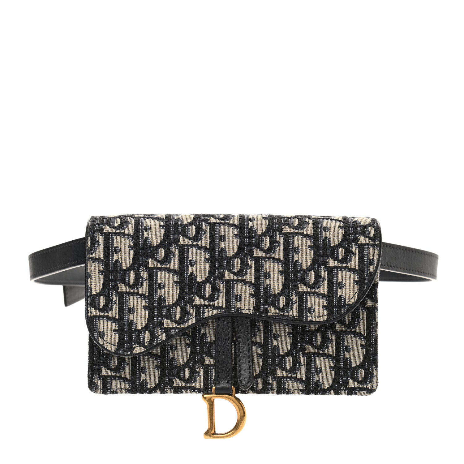 Christian Dior Oblique Saddle Belt Bag Blue 1 of 11
