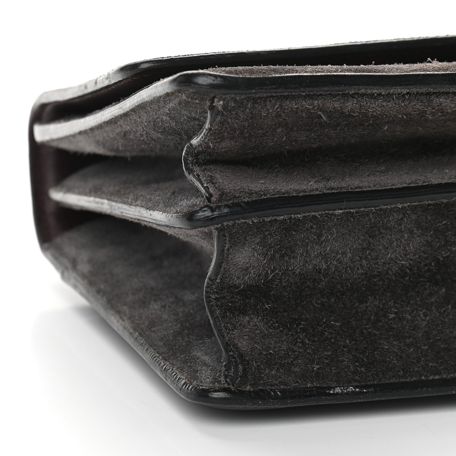 Celine Suede Small Case Chain Flap Grey 5 of 12
