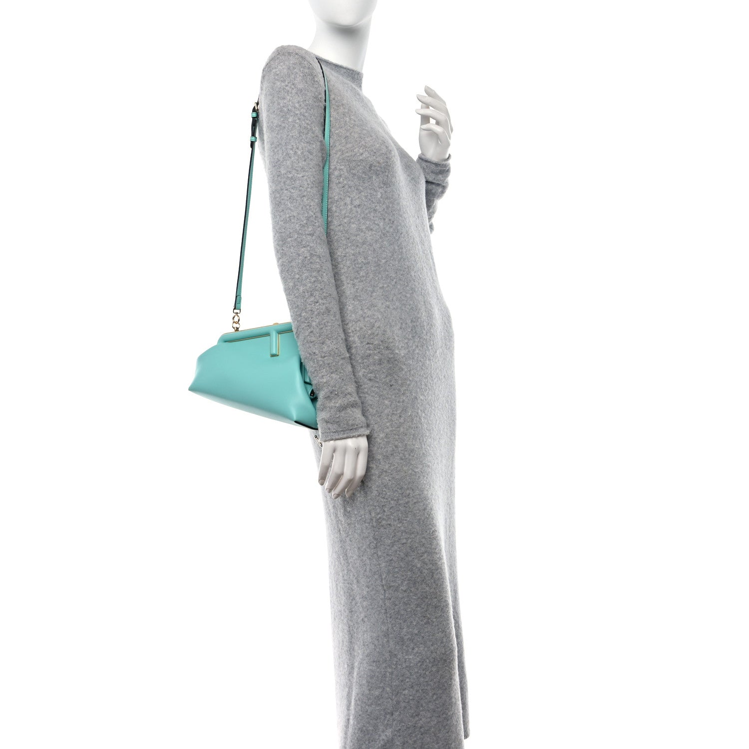 Fendi Shiny Nappa Small Fendi First Spring Turquoise 2 of 11