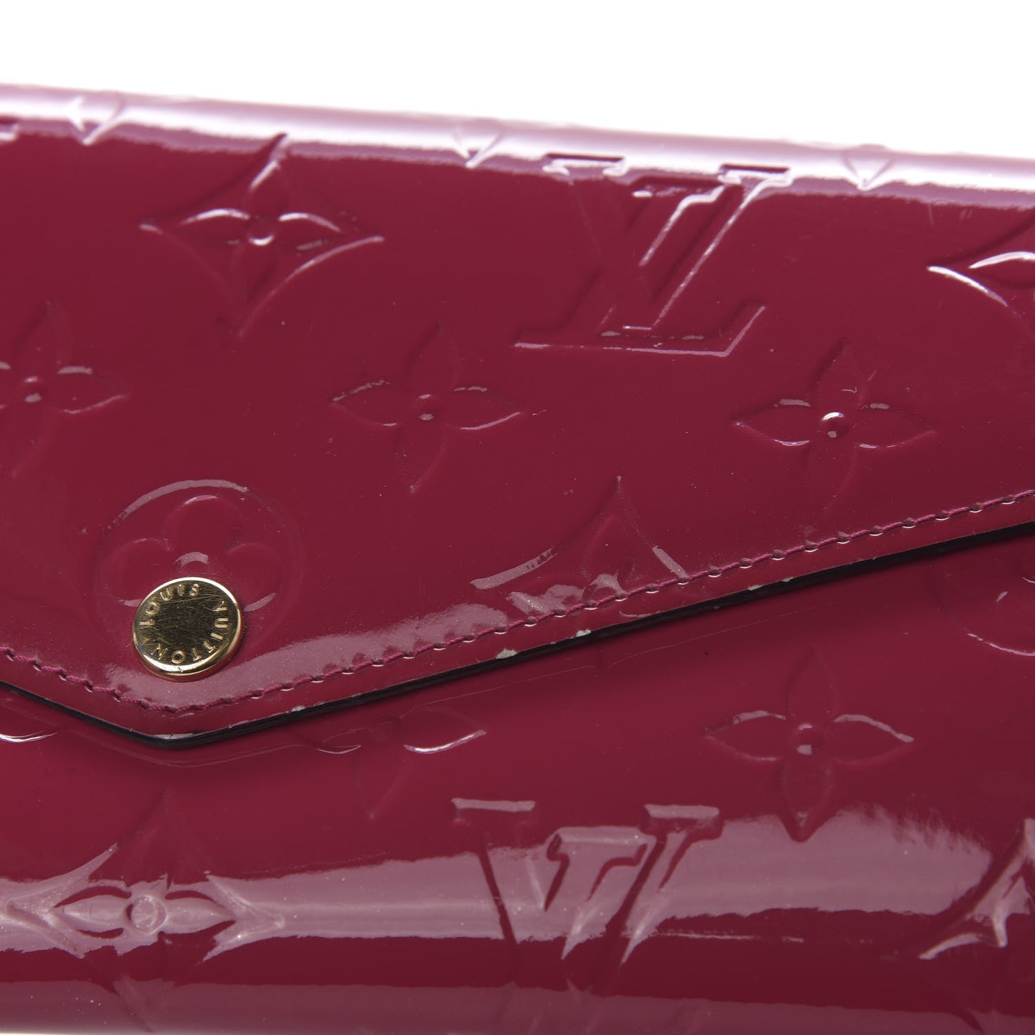 Louis Vuitton Vernis Sarah Wallet NM Rose Indien 8 of 8