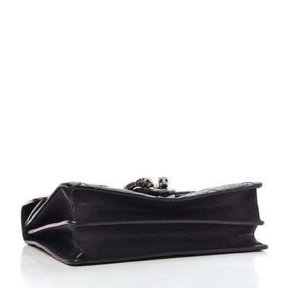 Gucci GG Supreme Monogram Arabesque Medium Dionysus Shoulder Bag Black 4 of 15