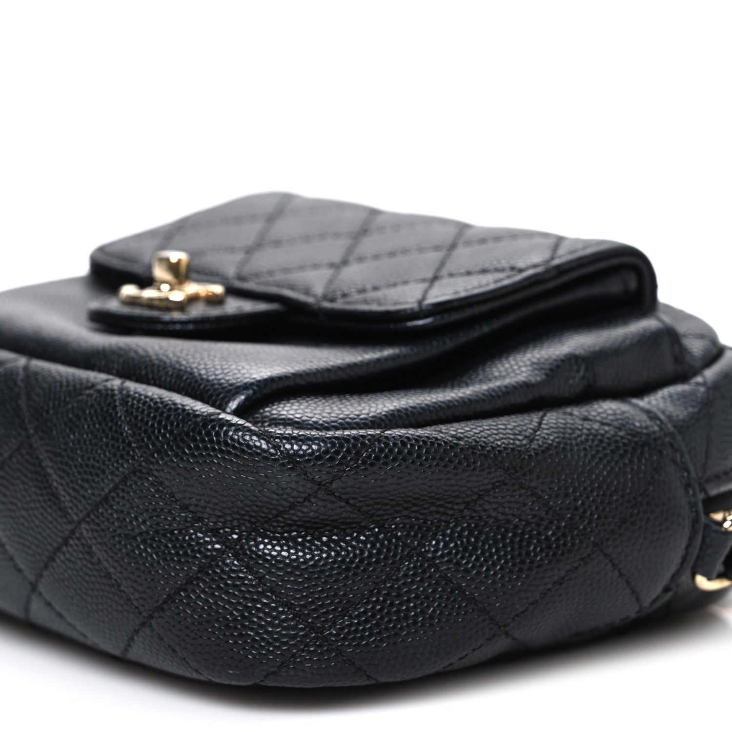 Chanel Caviar Quilted CC Day Camera Case Black 10 of 11