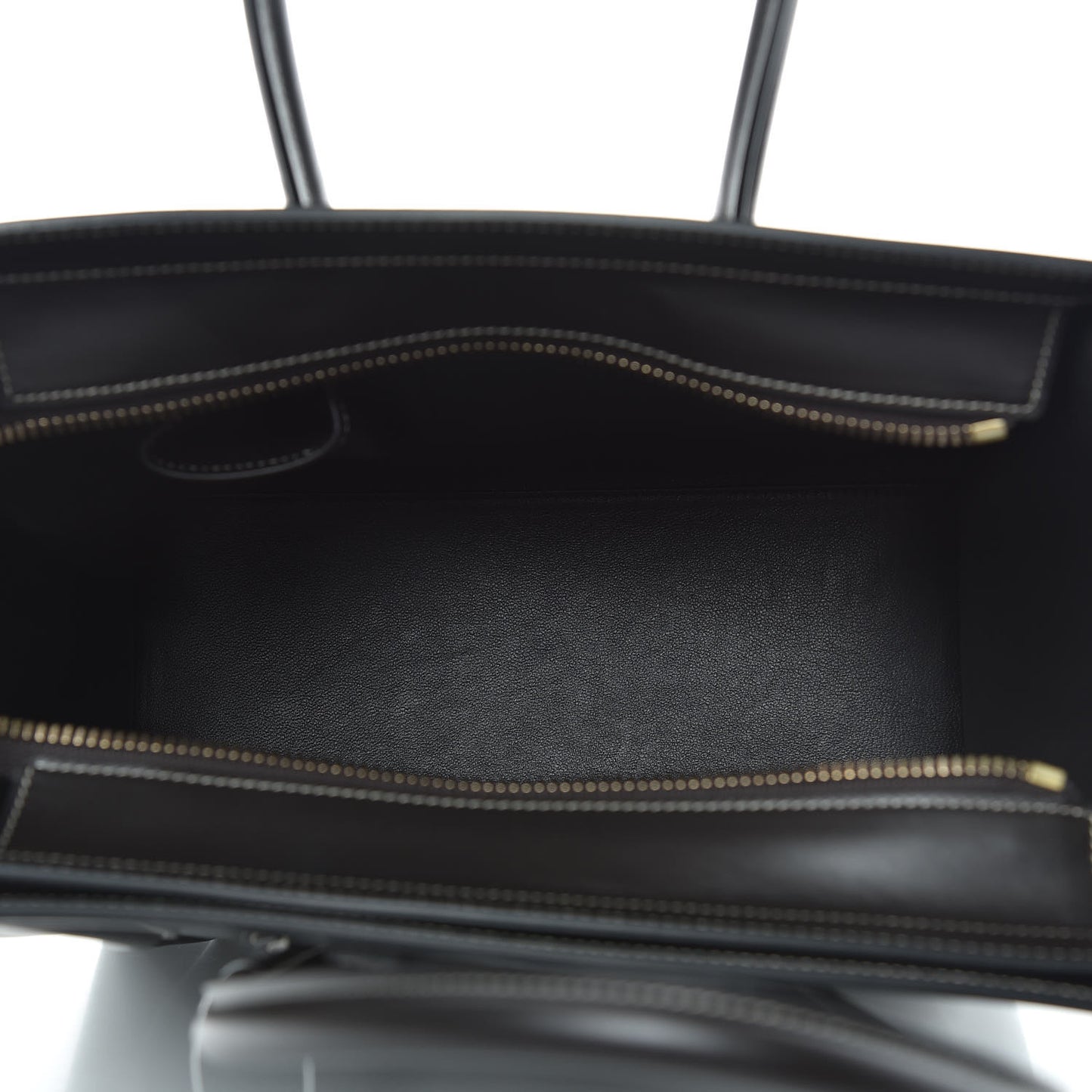 Smooth Calfskin Tri-Color Micro Luggage Light Emerald