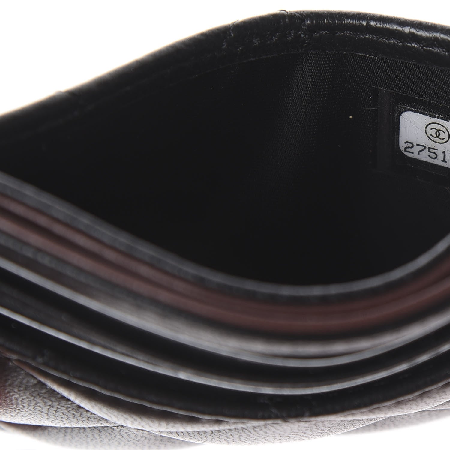 Chanel Lambskin Quilted Card Holder Black 7 of 7