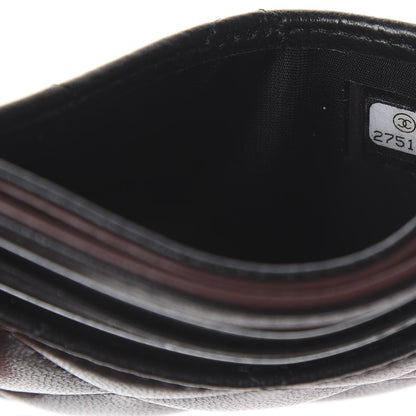 Chanel Lambskin Quilted Card Holder Black 7 of 7