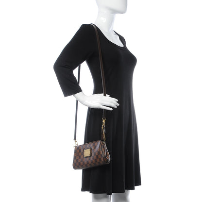 Louis Vuitton Damier Ebene Eva Clutch 2 of 9