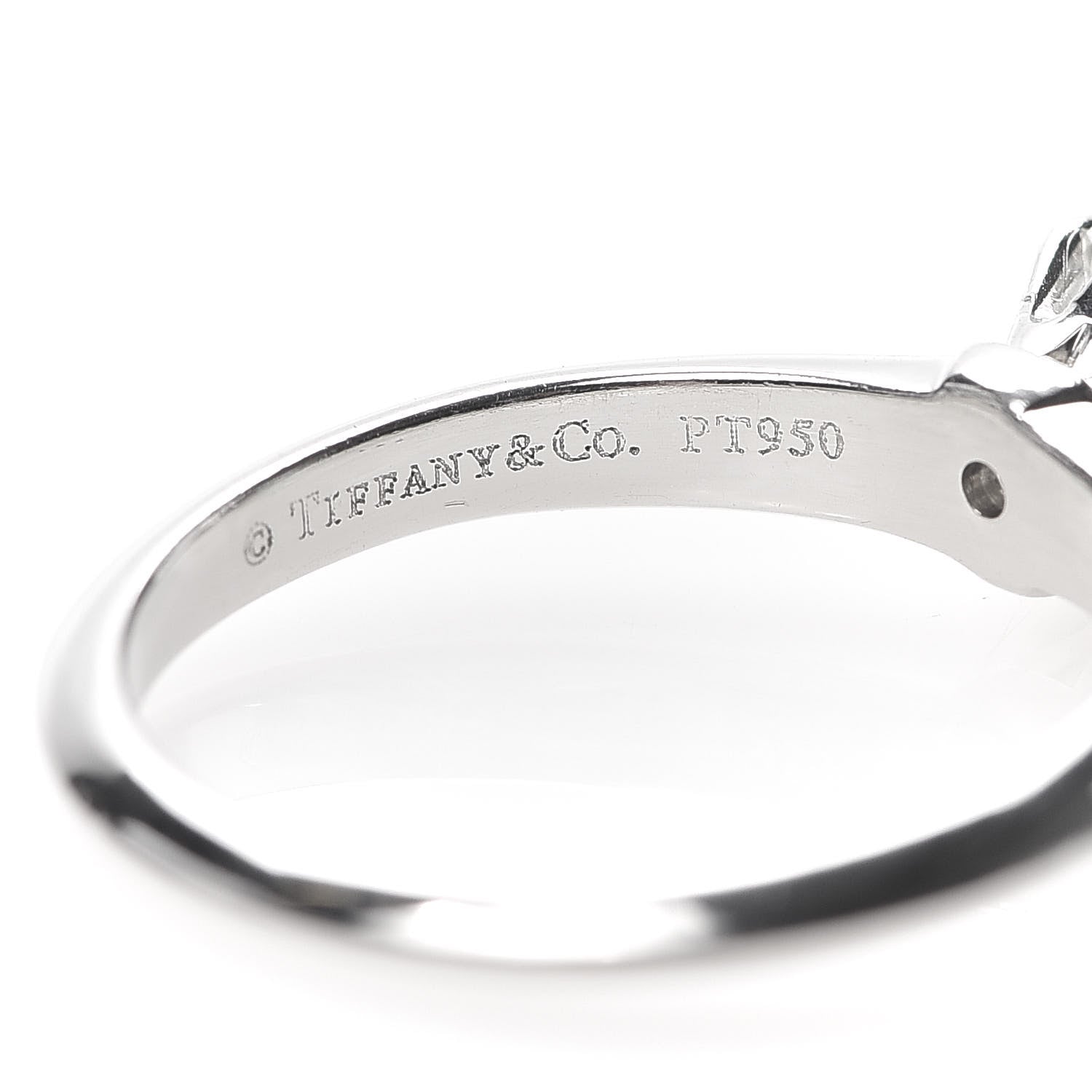 Tiffany Platinum Diamond .80ct Solitaire Engagement Ring 52 6 6 of 8