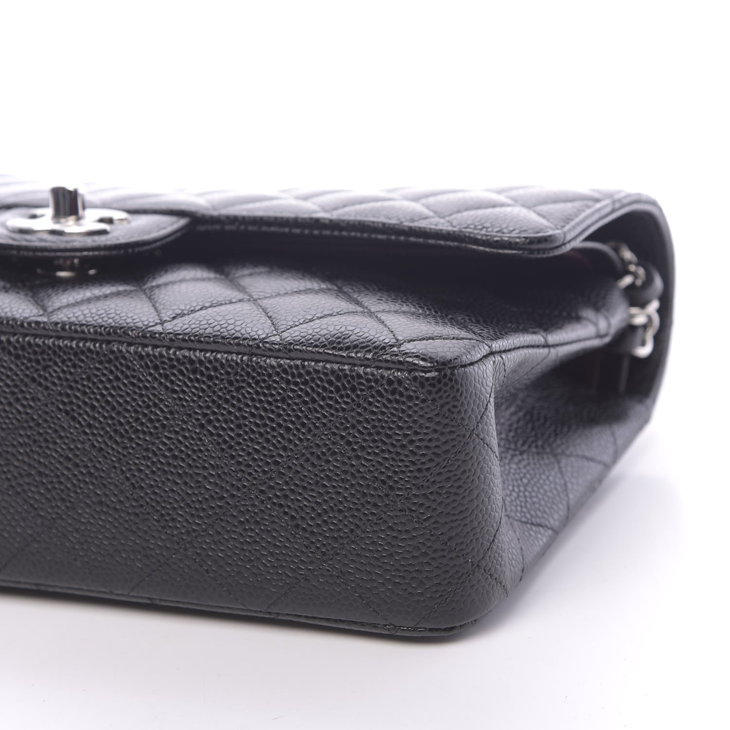 Chanel Caviar Quilted Medium Double Flap Black 9 of 10