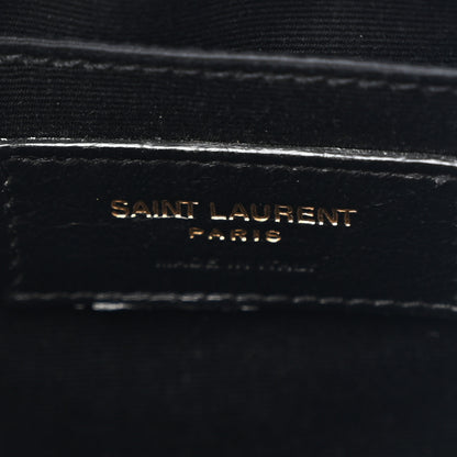 Saint Laurent Calfskin Matelasse Monogram Lou Camera Bag Black 6 of 10