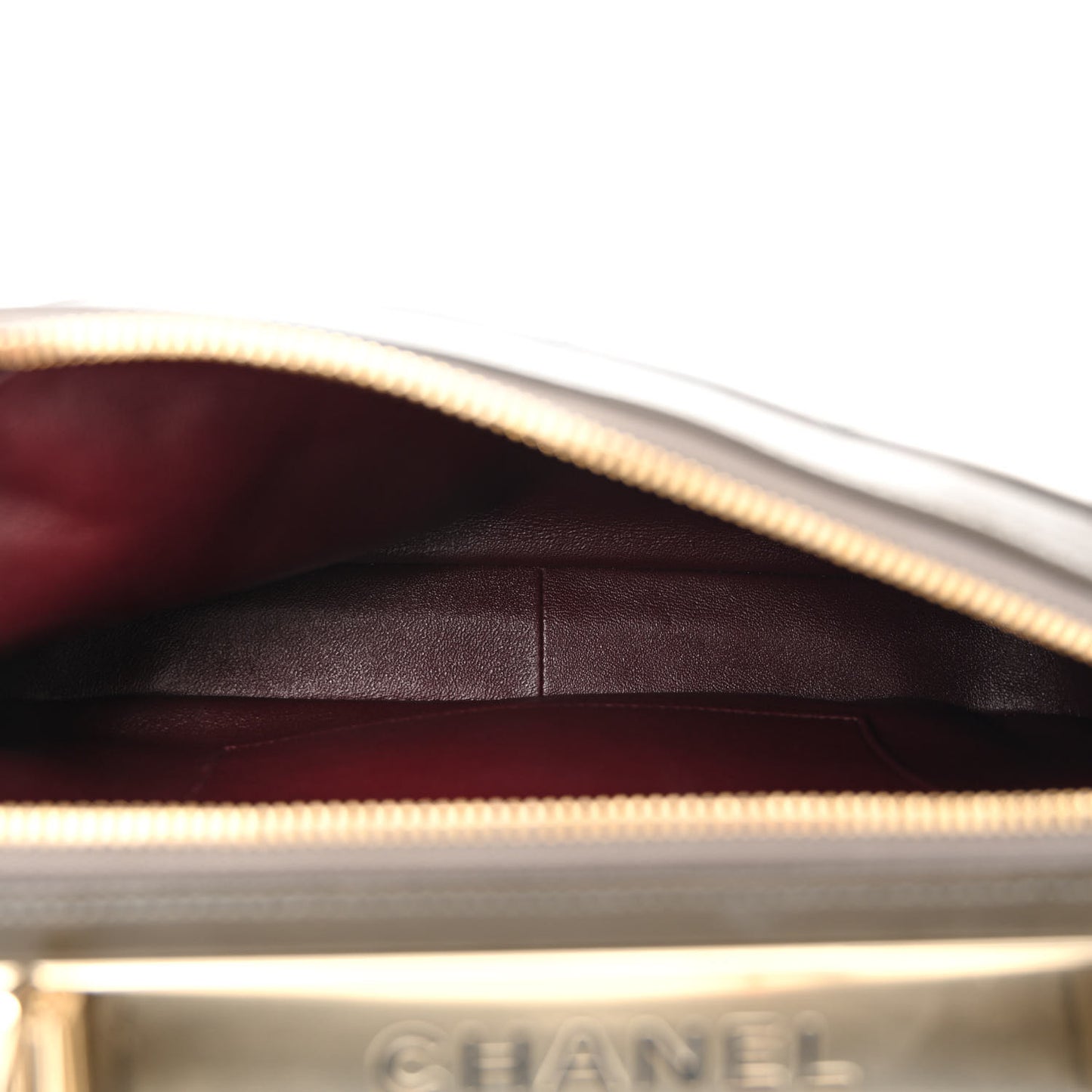 Lambskin Quilted Medium Trendy CC Bowling Bag Dark Khaki