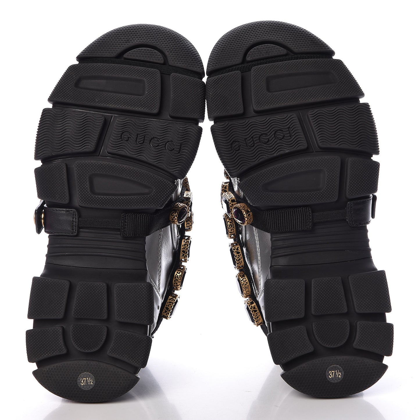 X SEGA Metallic Calfskin Mesh Removable Crystals Womens Flashtrek Sneakers 37.5 Silver Black