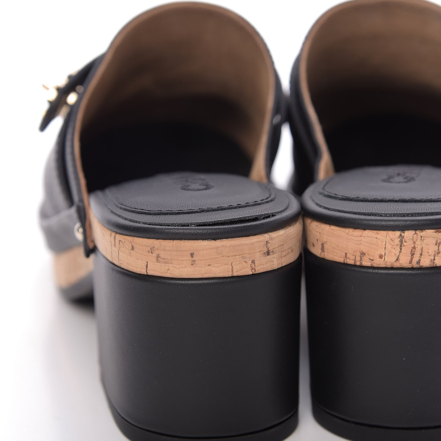 Chanel Calfskin CC Turn Lock Clogs 35 Black 10 of 12