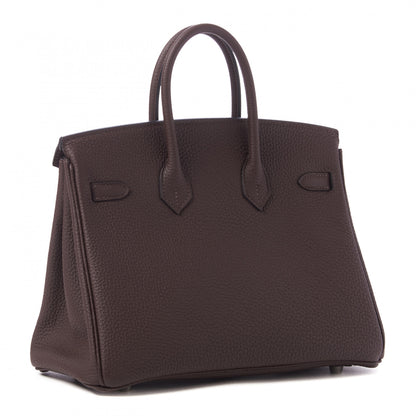 Hermes Togo Birkin 25 Chocolate 2 of 32