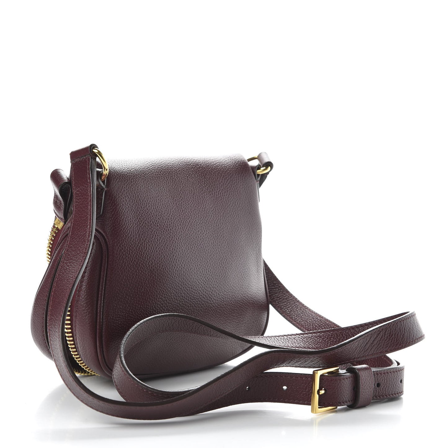 Calfskin Mini Jennifer Crossbody Bag Oxblood