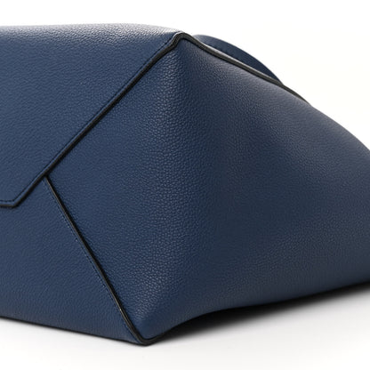 Celine Soft Grained Calfskin Small Belt Cabas Phantom Deep Blue 11 of 14