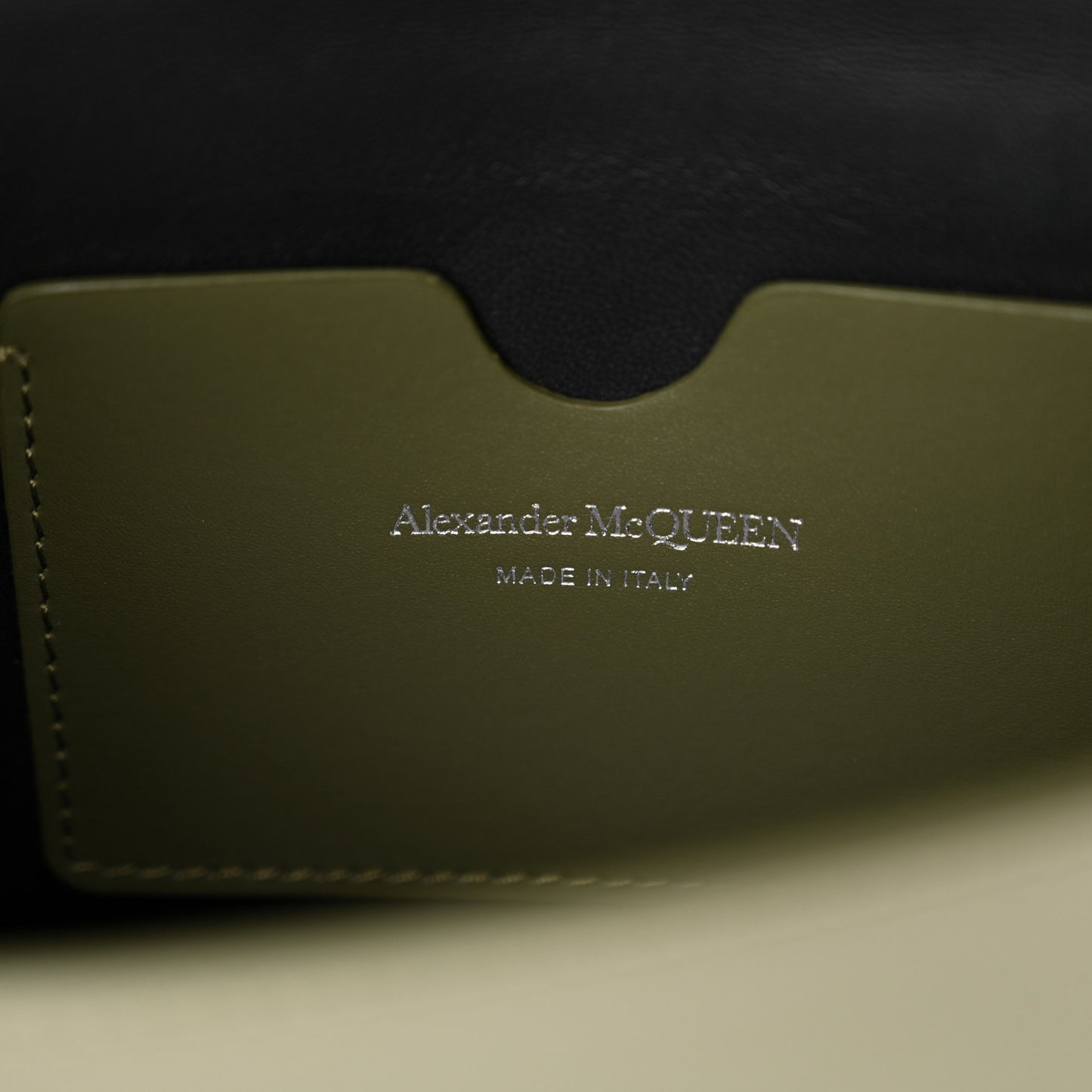 Calfskin Skull Crossbody Bag Khaki Green