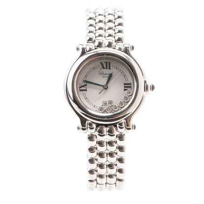 Chopard Stainless Steel 7 Diamond 32mm Happy Sport Quartz Watch 1 of 9
