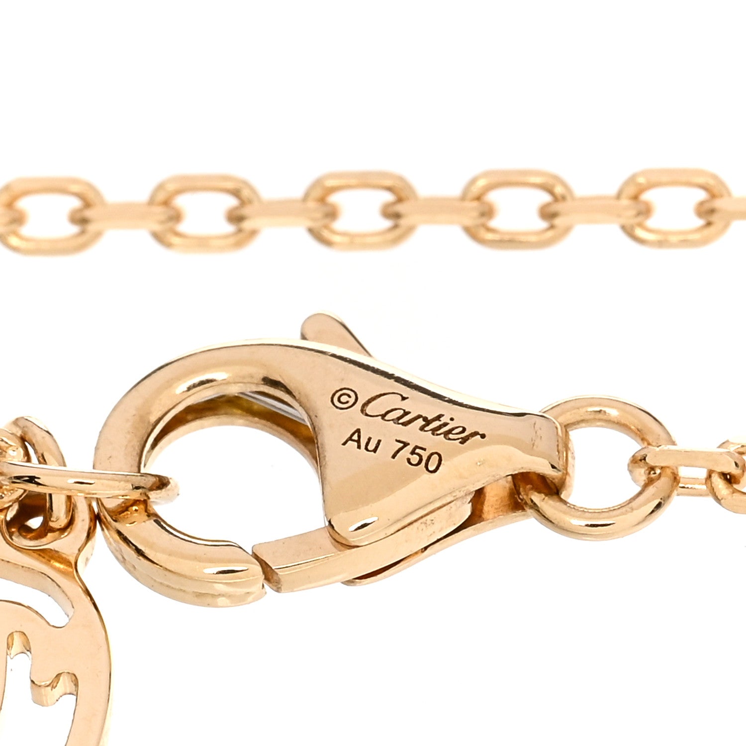 Cartier 18K Yellow Gold Diamond SM D'Amour Bracelet 3 of 4