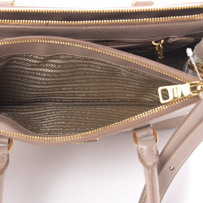 Prada Saffiano Small Galleria Double Zip Tote Cammeo 7 of 19