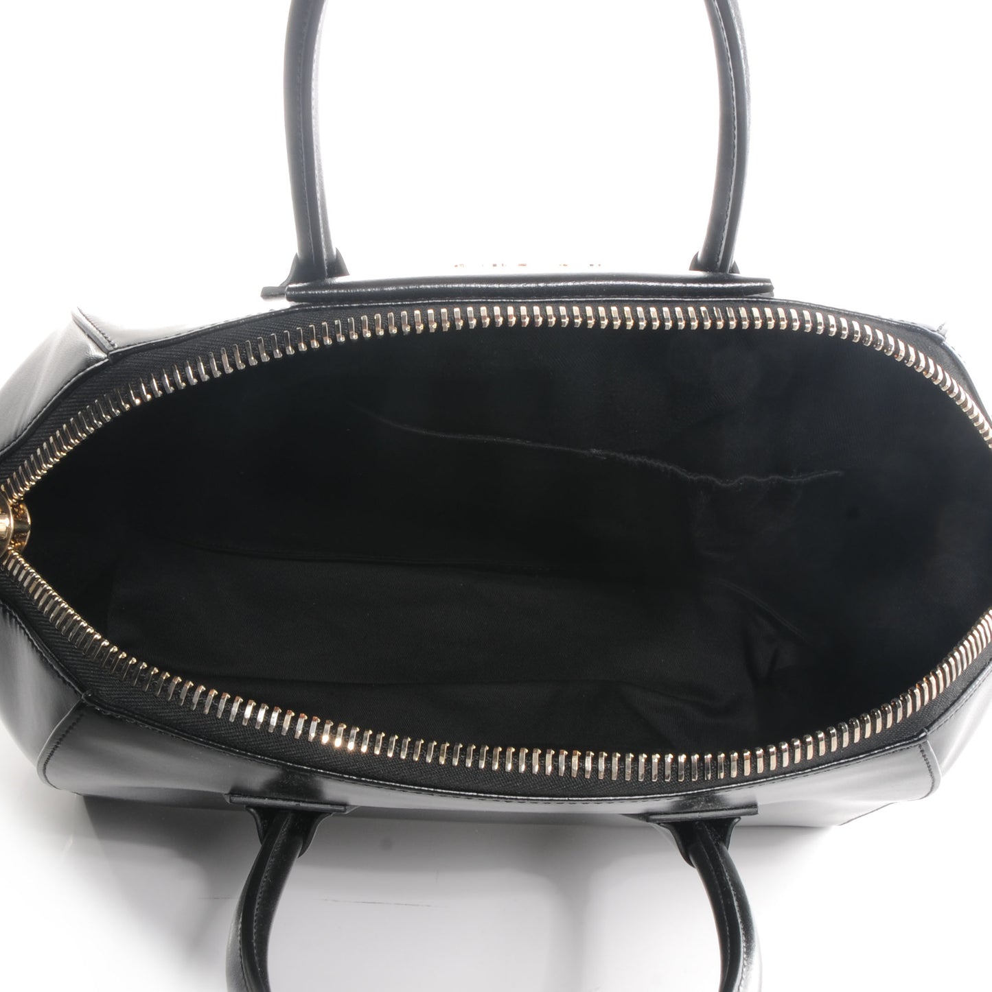 Shiny Lord Calfskin Medium Antigona Black