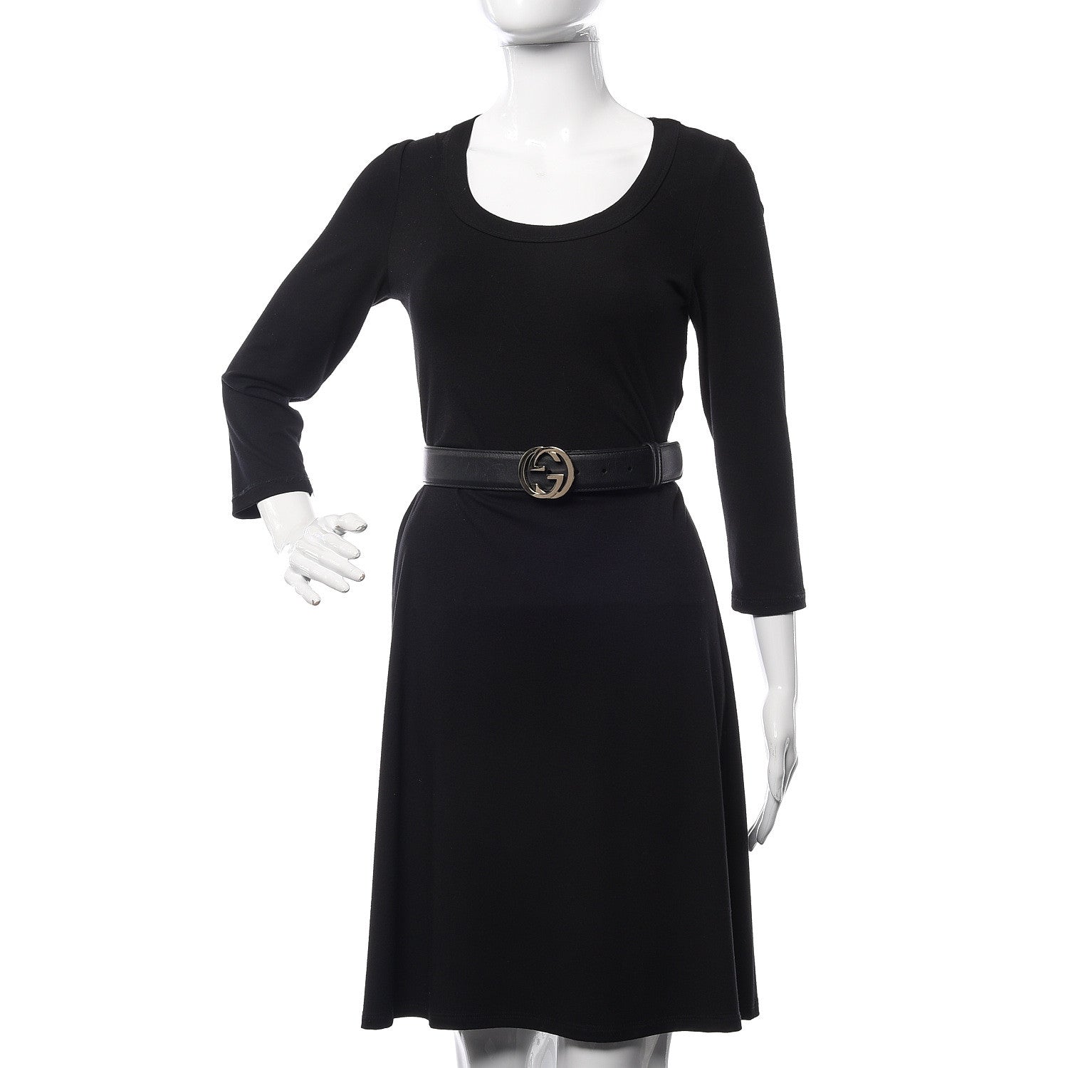 Gucci Calfskin Interlocking G 37mm Belt 95 38 Black 2 of 14