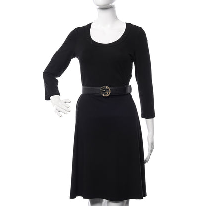 Gucci Calfskin Interlocking G 37mm Belt 95 38 Black 2 of 14
