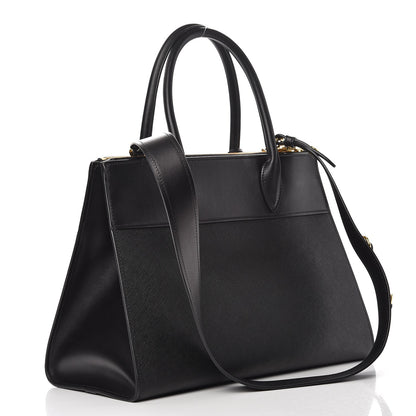 Prada Saffiano City Calfskin Paradigme Bag Black 4 of 9