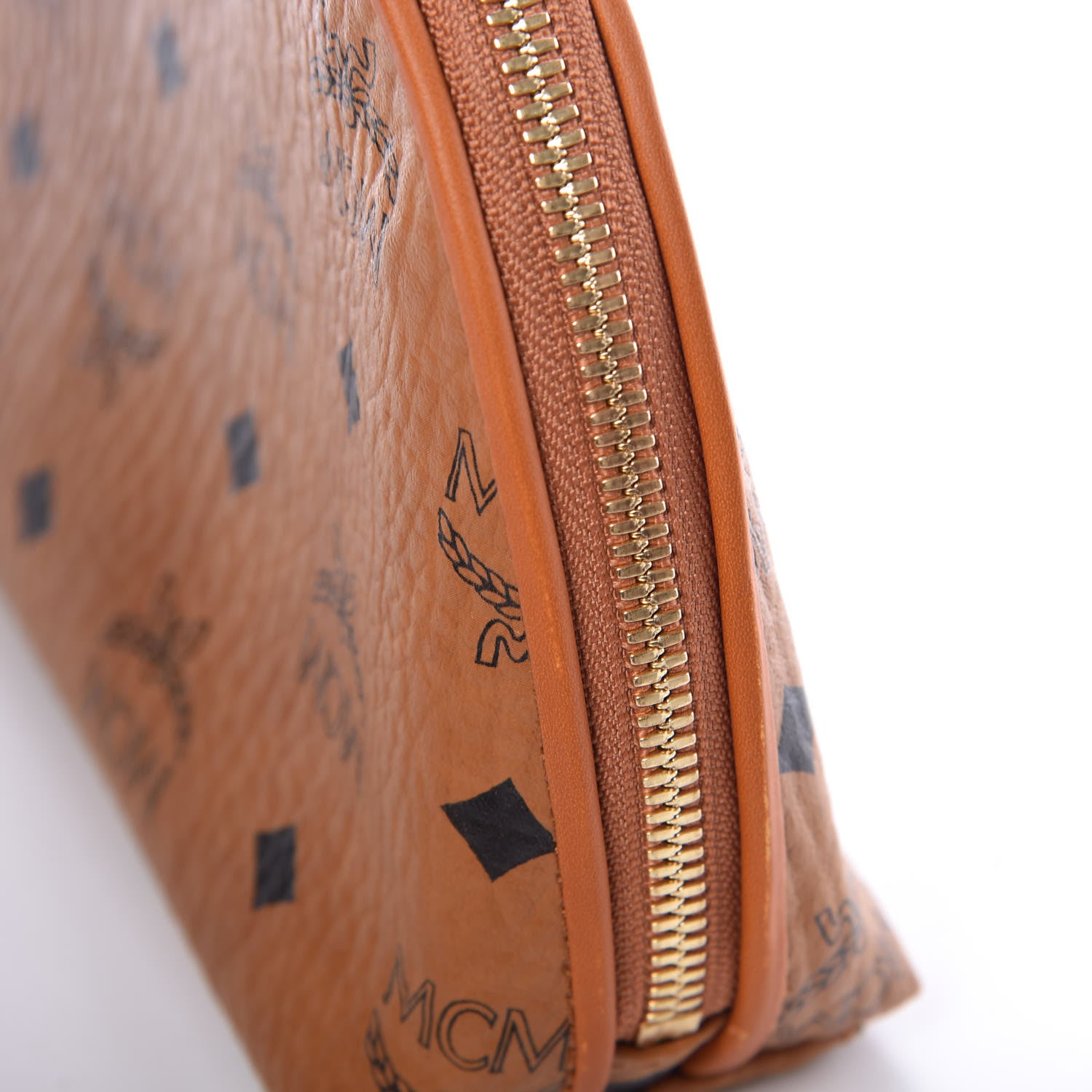 MCM Visetos Heritage Cosmetic Pouch Cognac 13 of 13