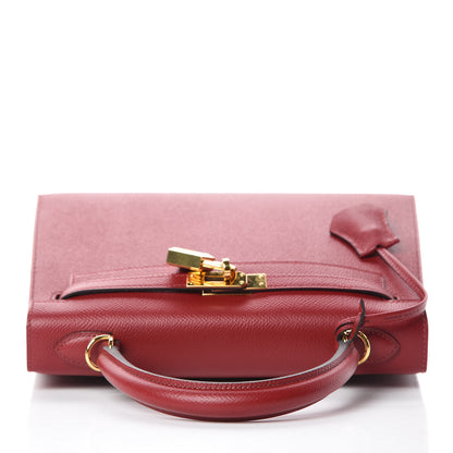 Hermes Epsom Kelly Sellier 25 Rouge Grenat 14 of 39
