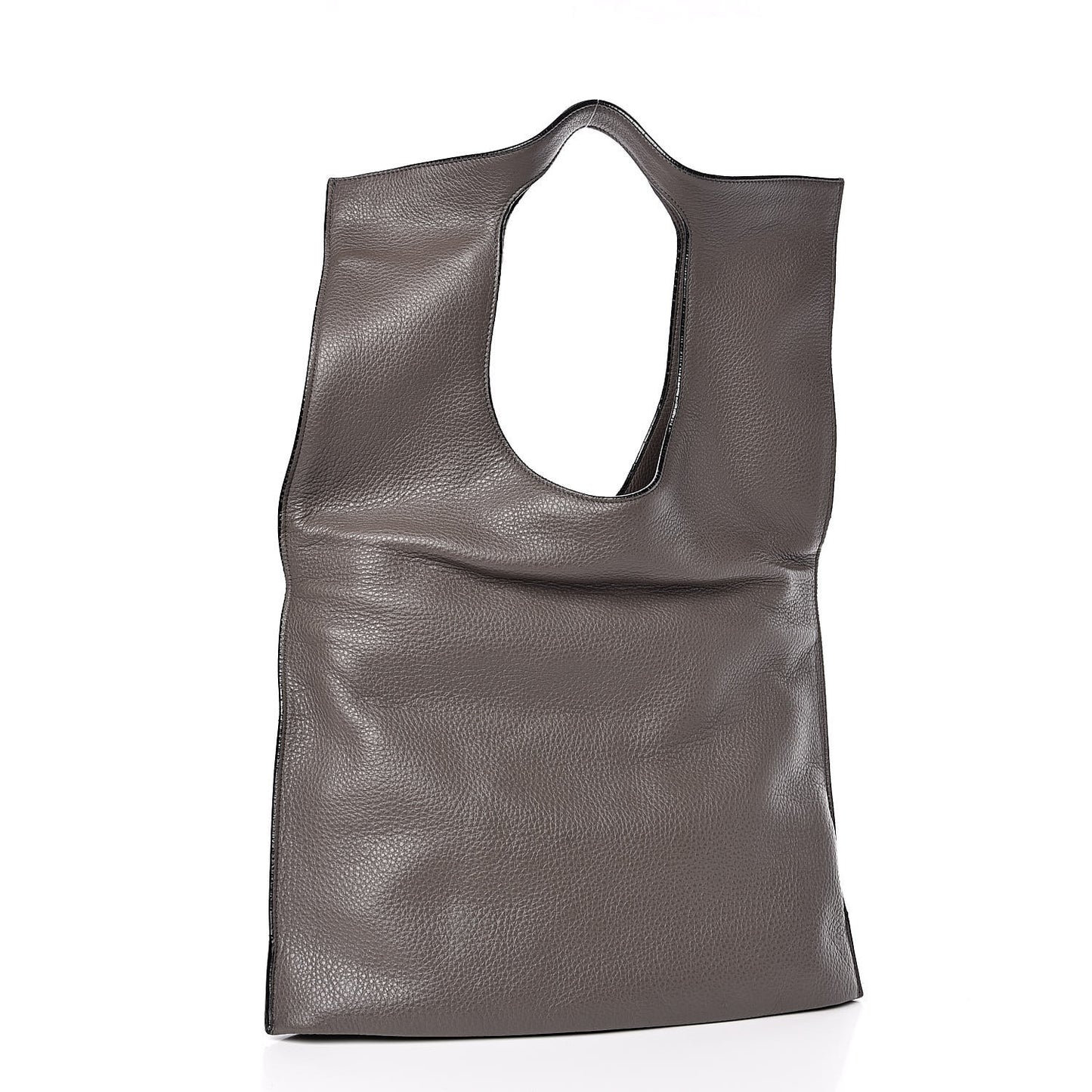 Calfskin Large Alix Padlock Zip Shoulder Bag Graphite