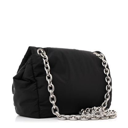 Balenciaga Nylon Mini Monaco Chain Shoulder Bag Black 3 of 11