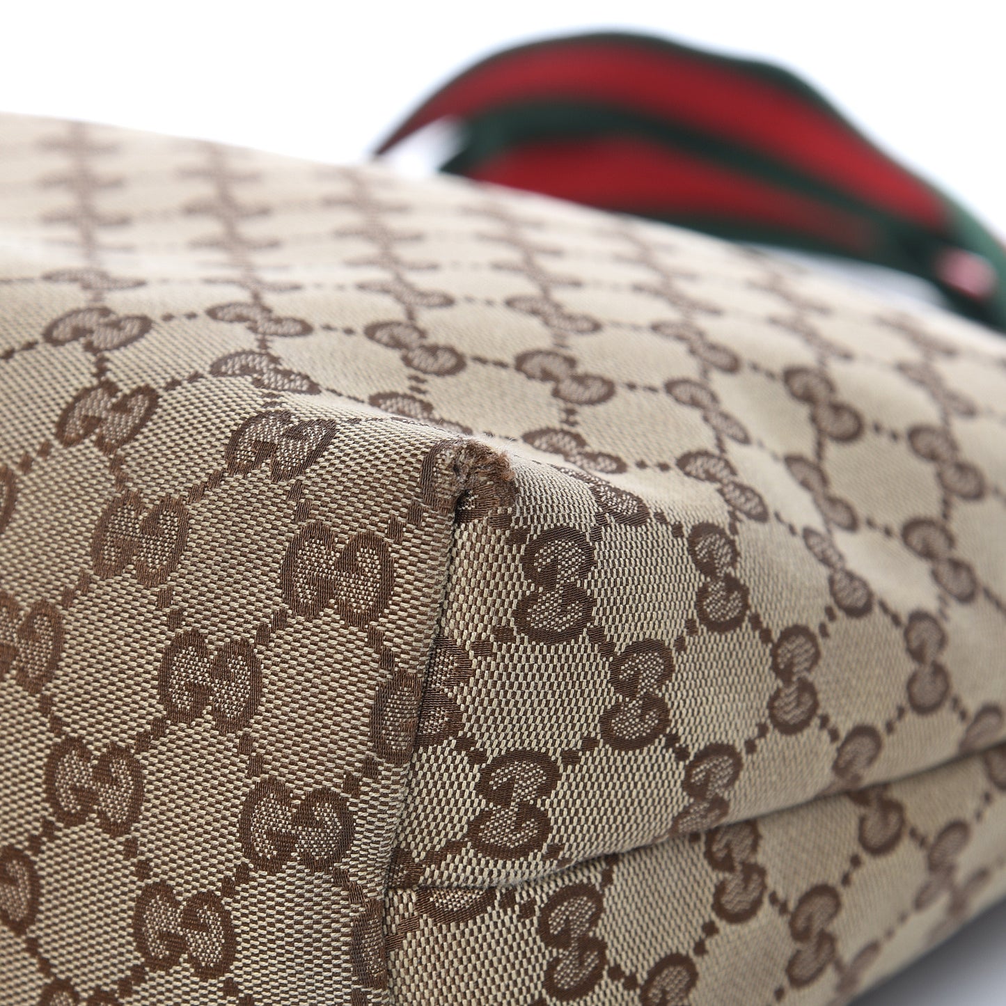 Monogram Web Medium Flat Messenger Bag Brown
