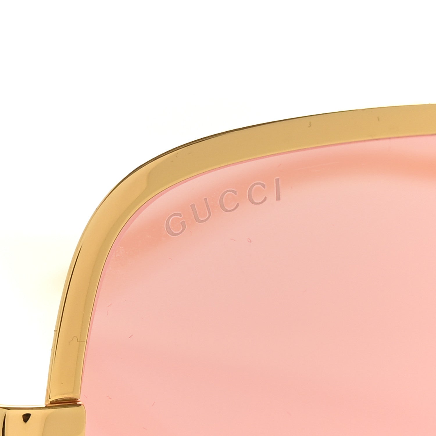 Gucci Metal Oversized Square Frame Sunglasses GG1063S Gold 7 of 7