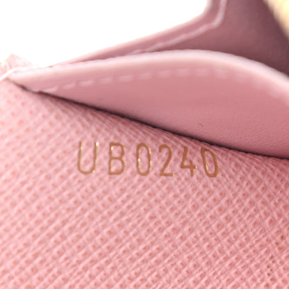 Louis Vuitton Damier Azur Rosalie Coin Purse Rose Ballerine 8 of 8