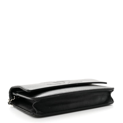 Chanel Caviar Timeless CC Wallet on Chain WOC Black 4 of 16